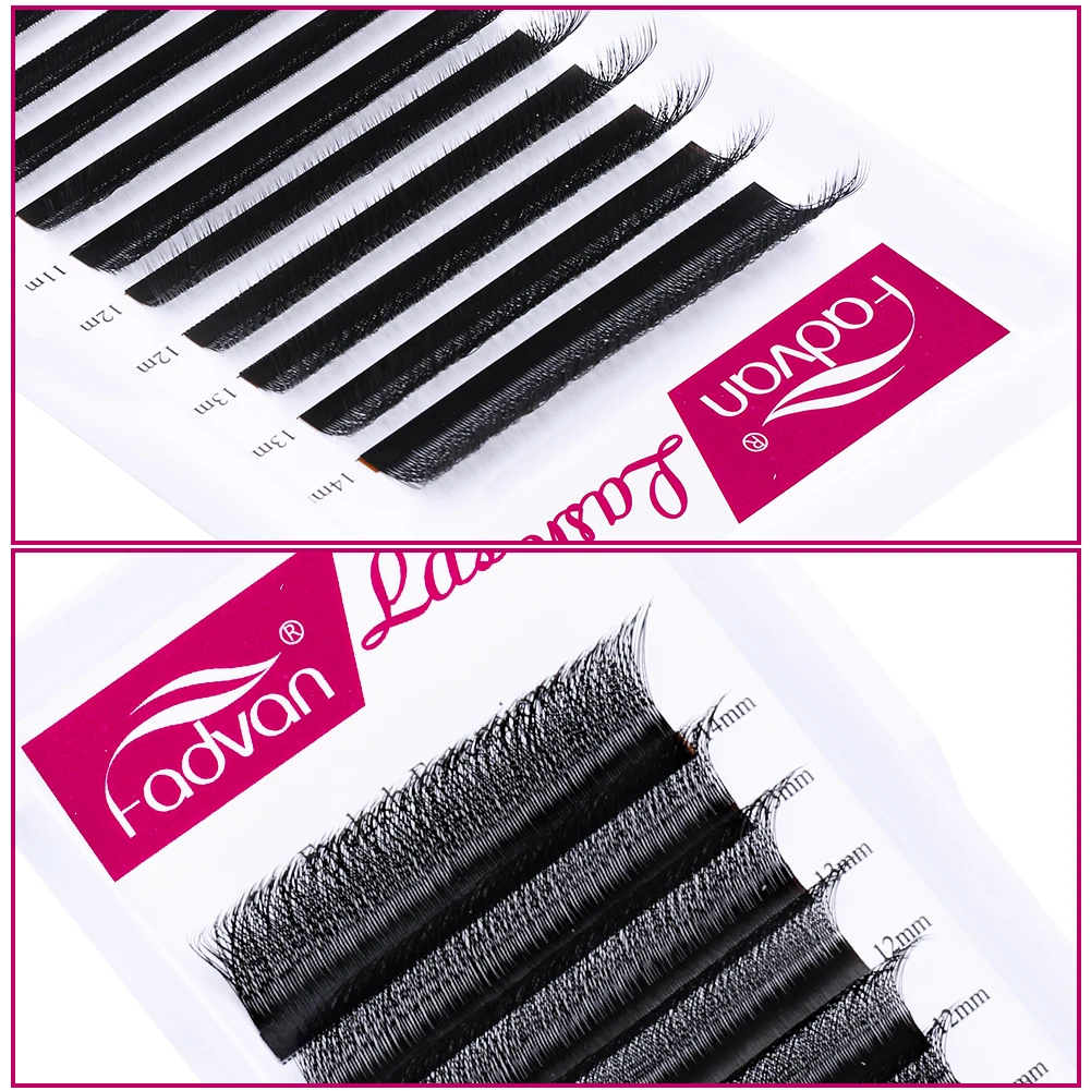 FADVAN 10 Tray/Set 3D W Shape Eyelash Extensions Premade Volume Fans W Style Lashes Comfortable New Volume False Eyelash Natural