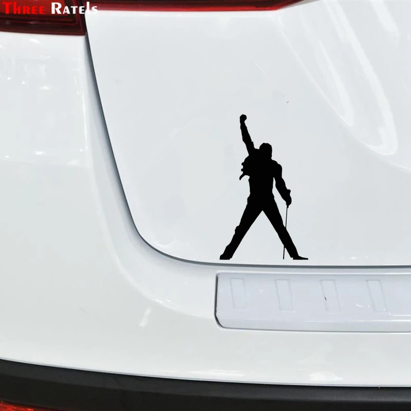 Three Ratels FTZ-202# 20x12.2cm Freddie Mercury Vinyl Decal Car Window Wall Sticker Bohemian Rhapsody QUEEN