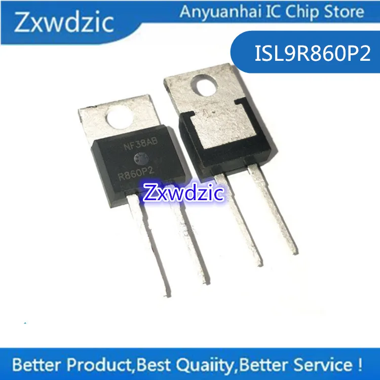 10pcs100% New Imported Original  ISL9R860P2 R860P2 TO-220 Fast Recovery Diode 600V 8A