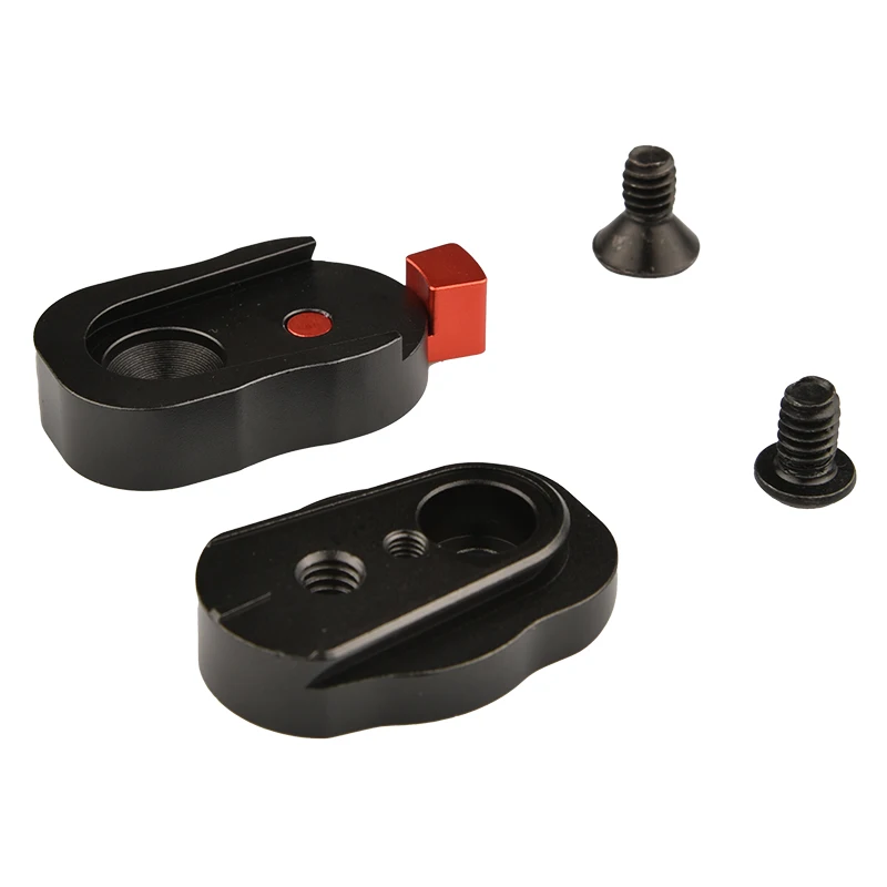 อลูมิเนียม Mini Field Monitor Quick Release Plate 1/4 "สกรูสำหรับจอ LCD Magic Arm ไฟ LED แฟลชกล้องกล้องวิดีโอ Rig