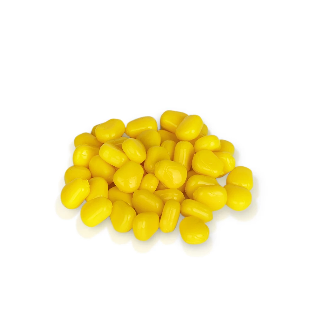 100PCS 0.4g Corn Smell Carp Fishing Lure Silicone Soft Plastic Bait Tackle Floating Lures Accessories Fish Artificial Set Pond