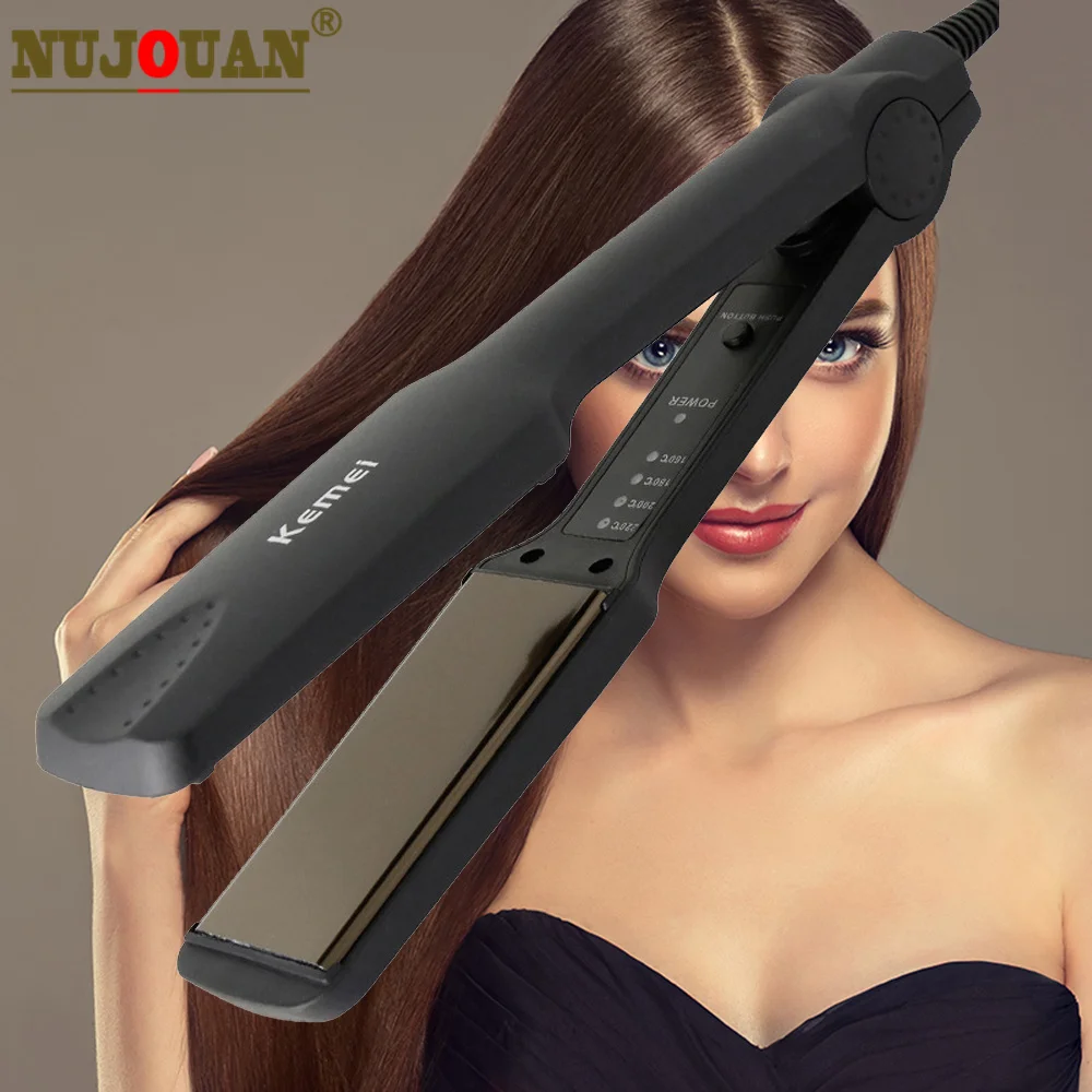 

Professional Lnfrared and Steam Hair Straightener Ceramic 3D Float Plate Hair Flat Lron For All Type Salon Steamer Hair Styles