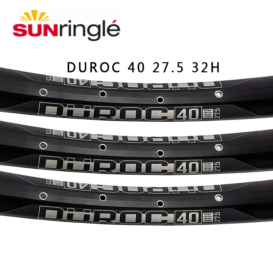 Sunringle sun DUROC 40 27.5 inch mountain tubeless socket rim Am / Fr / Dh 32H hoop 40MM width aluminum rim