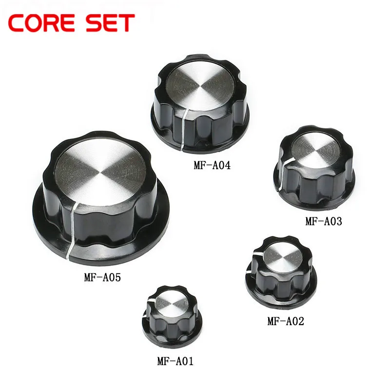 5PCS/lot Potentiometer Pot Knob Cap MF-A01/A02/A03/A04/A05 Rotary Switch Knobs Caps Small Switch Button Cap