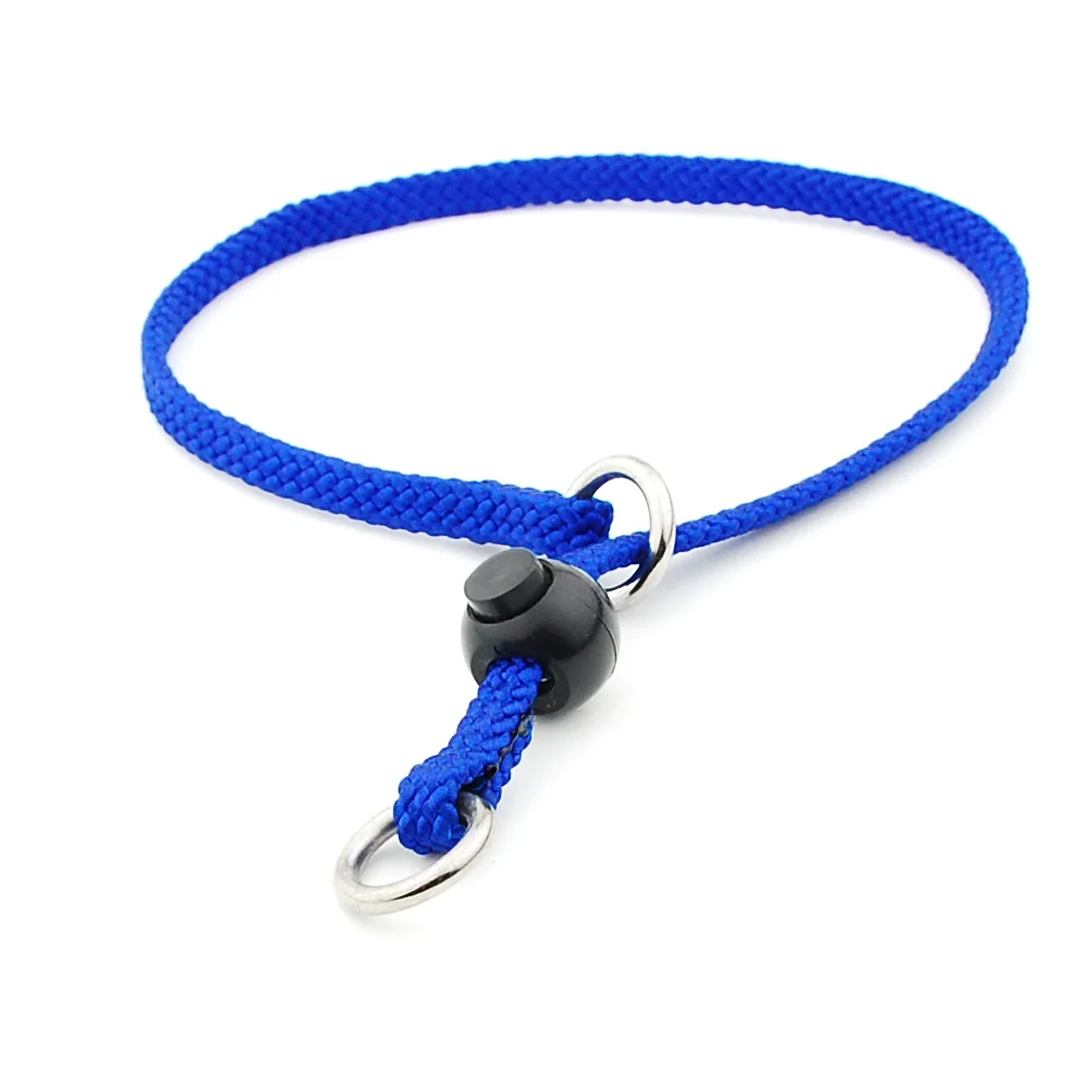 Dog Pinch Collar Pet Adjustable Knitting Nylon Collar with Control Buckle Necklace for Small Medium Large dogs Pet Supplies