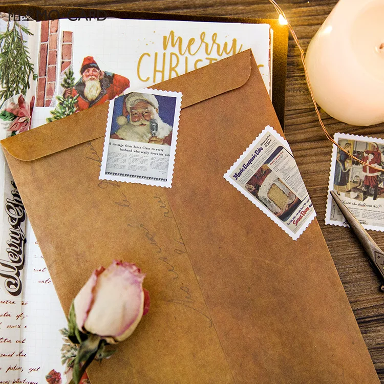 45 pcs/Set Christmas letters Paper Sticker Decoration DIY Handmade Arts Craft Sticker Christmas gift