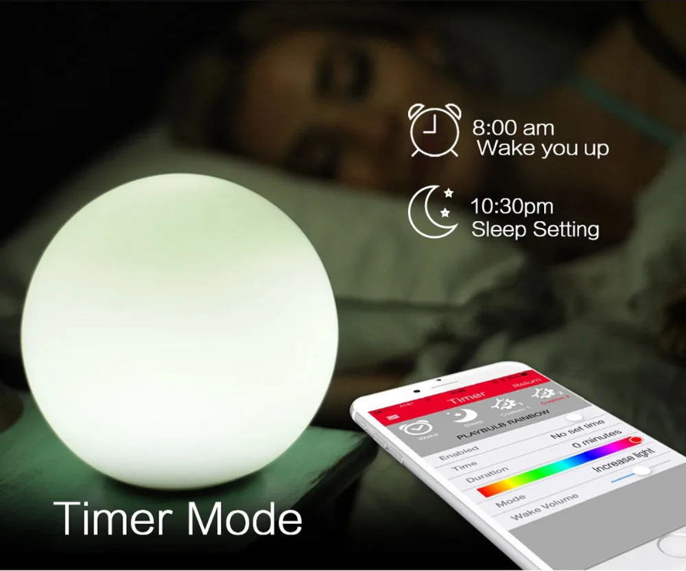 MIPOW – lampe connectée playbulbe, lumière LED RGB, étanche, intensité réglable, magnétique, charge sans fil, commande par application