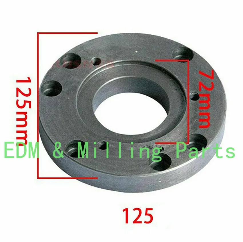 1X CNC Lathe Machine Tool Part Lathe Back Plate Connection Plate 100mm Or 125mm Suitable For WM180V / WM210V And WM210V-G Lathes