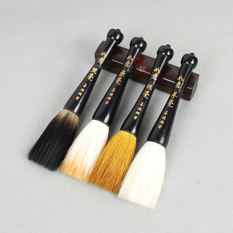 

Caligrafia Chinese Calligraphy Brush Oversized Black Horn Weasel Brush Painting Regular Script Couplets Woolen Writing Brush