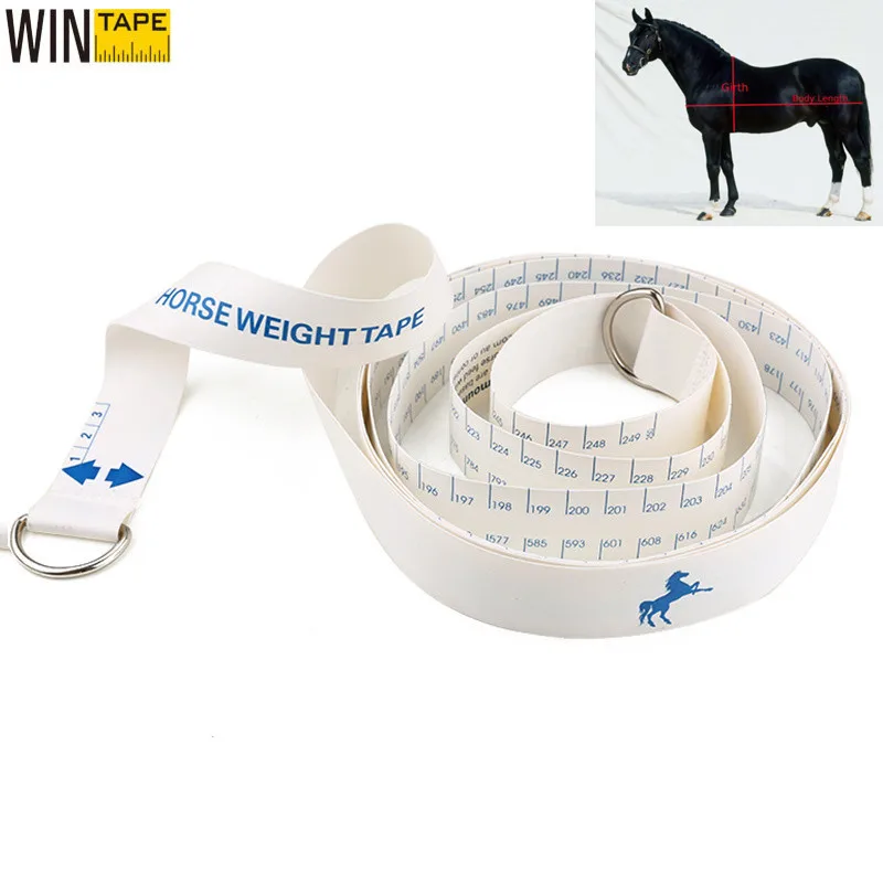 WINTAPE Portable Horse Weight Tape Measure Weight&Height Measurement Farm Tools Farm Animals 250cm/96 Inch Measuring Ruler