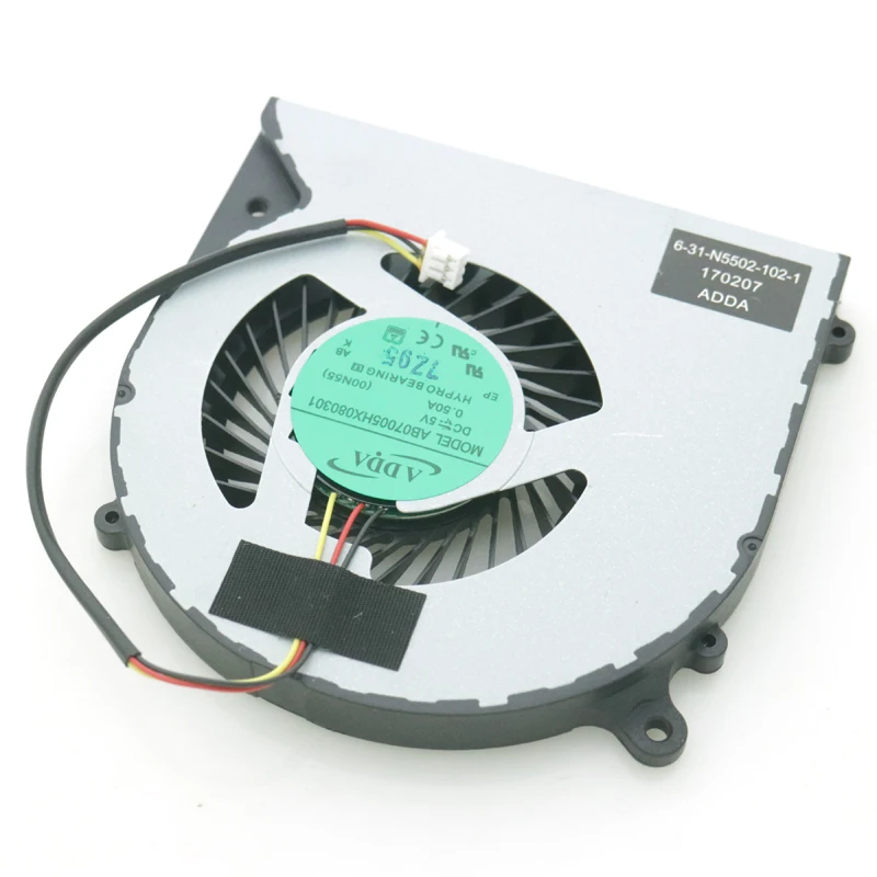 Free Shipping AB07005HX080301 DFS551205WQ0T 5V 0.50A For HASEE T6Ti-X5 X7 X55 Computer CPU VGA Cooling Fan