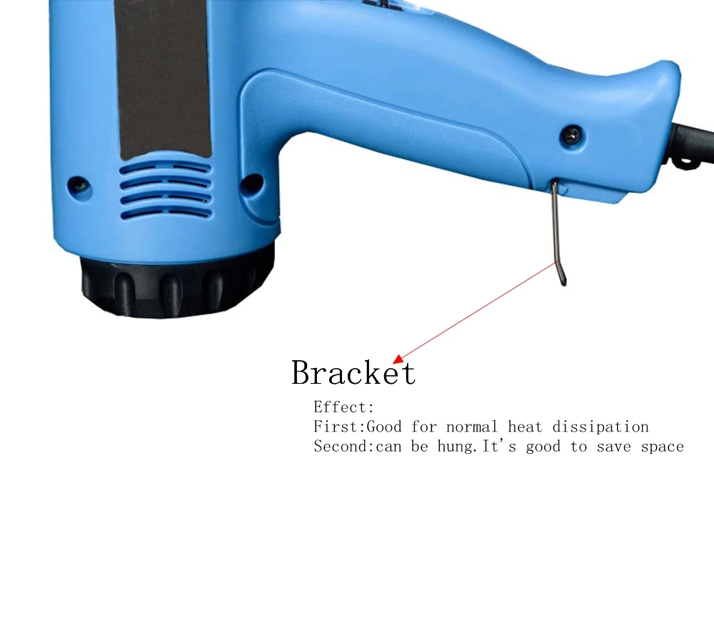 220V 2000W US EU Plug temperatura regolabile pistola termica elettrica industriale pistola termica multifunzione