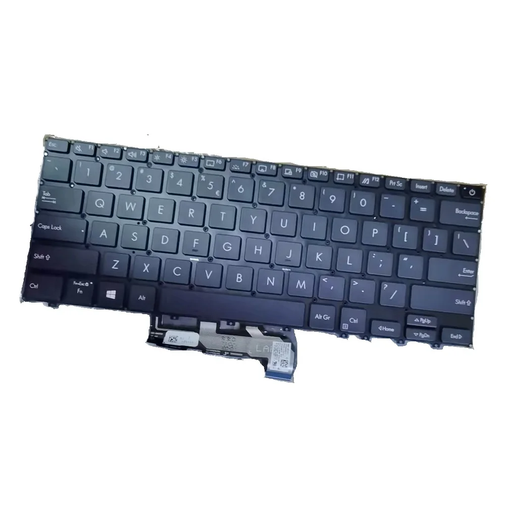 

Новинка США для ASUS ExpertBook B9450FA B9450 сменная Клавиатура для ноутбука с английской подсветкой без рамки Темно-синяя