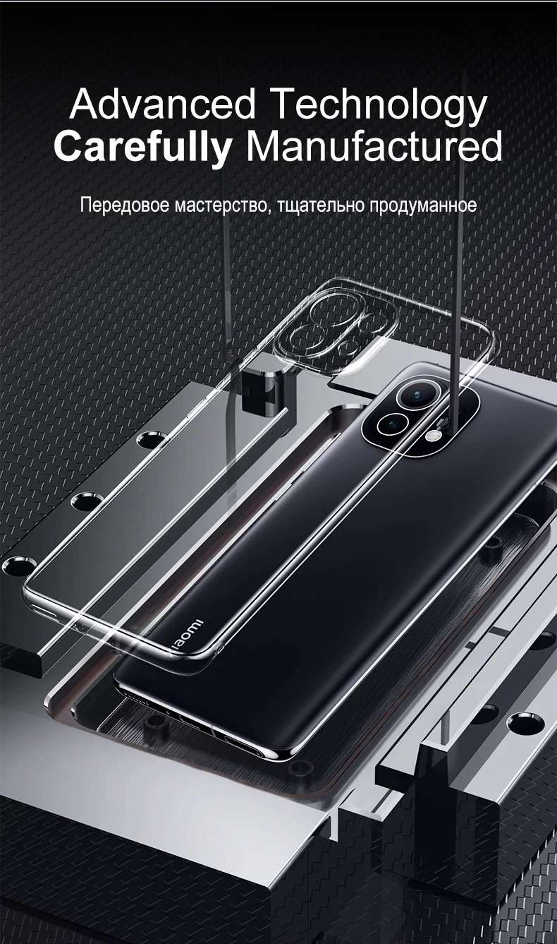 Ultradünne, klare Hülle für Xiaomi 11 Lite 5G NE, transparentes TPU-Silikon, weiches Mi Xiaomi 11 Lite Xiaomi 11 Lite 4G-Abdeckung – Detail 6