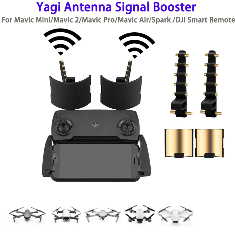 Yagi Antenna Amplifier Signal Booster for DJI Mavic Mini Air Spark 2 Pro Zoom FIMI X8 SE 2020 Remote Controller Range Extender