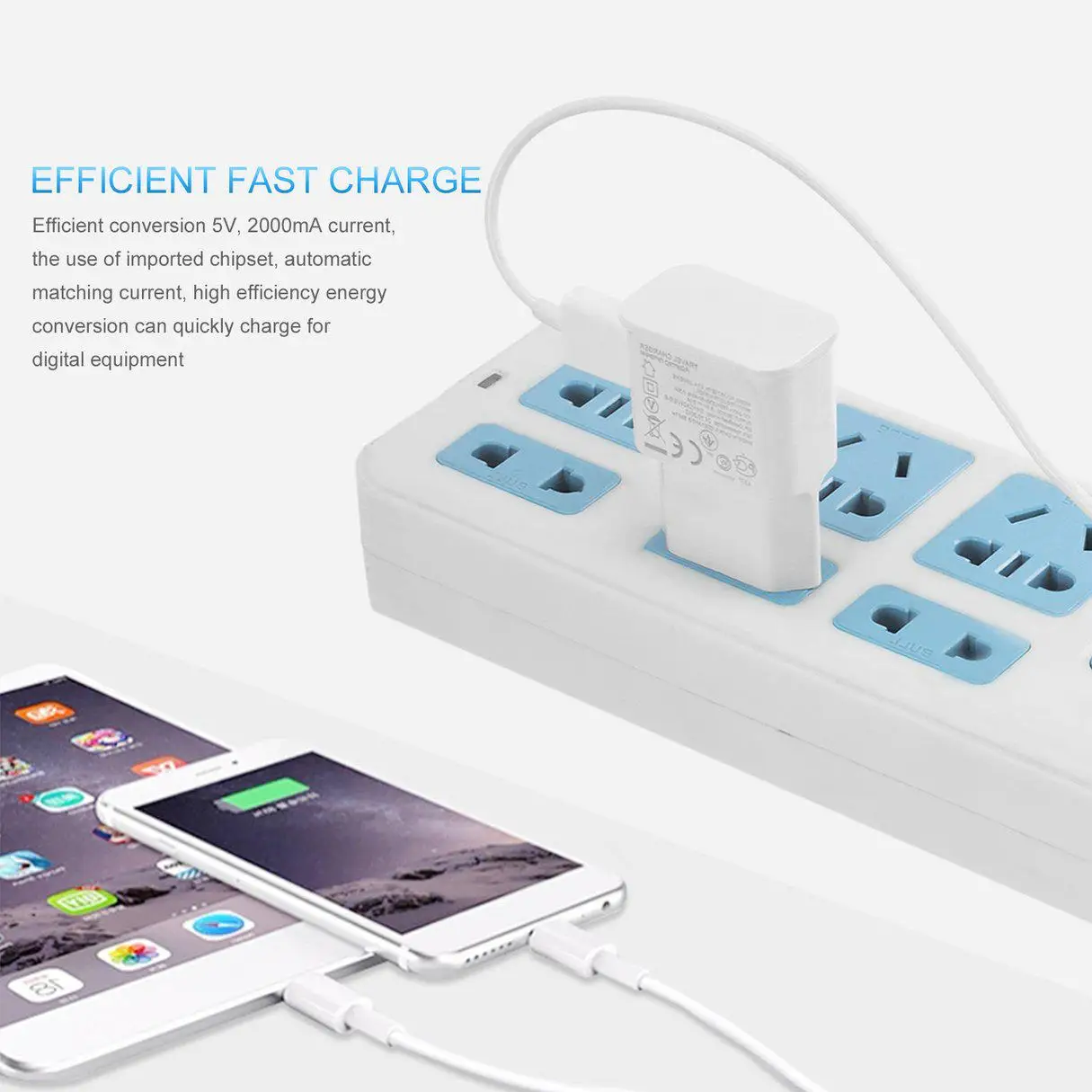AC/DC Adapter 5V Mobile Phone Charger Fast Charging For Iphone Huawei Xiaomi Samsung IPad Universal Phone Charger Power Source