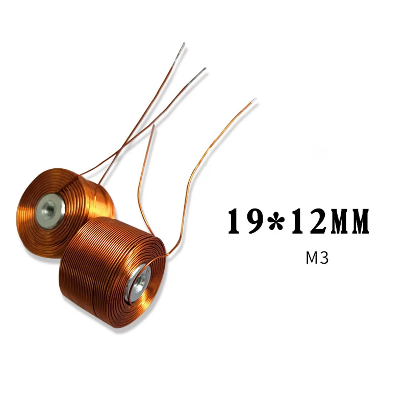 Magnetic Levitation Coil Copper Electromagnetic Induction Experiment Coil 19*12MM M3 Tapping Teeth