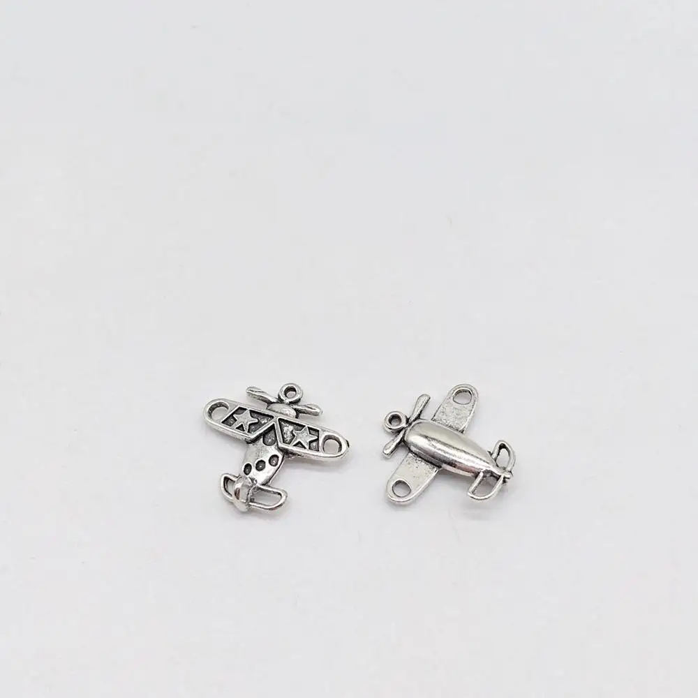 23 pcs Alloy aircraft charms fit DIY handmade Man woman necklace earring bracelet charms for Jewelry Making carft  souvenir