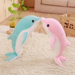 Chegam novas 30cm Bonito Soft Pink Dolphin Plush Toy Animais Marinhos de pelúcia Brinquedos infantis Sofá Travesseiro Almofada Home Decor Gift