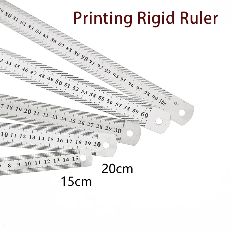 Stainless Steel Scale Ruler Military Model Tools DIY Hobby Accessory Double Sided Scale Ruler 0.4MM Office Ruler