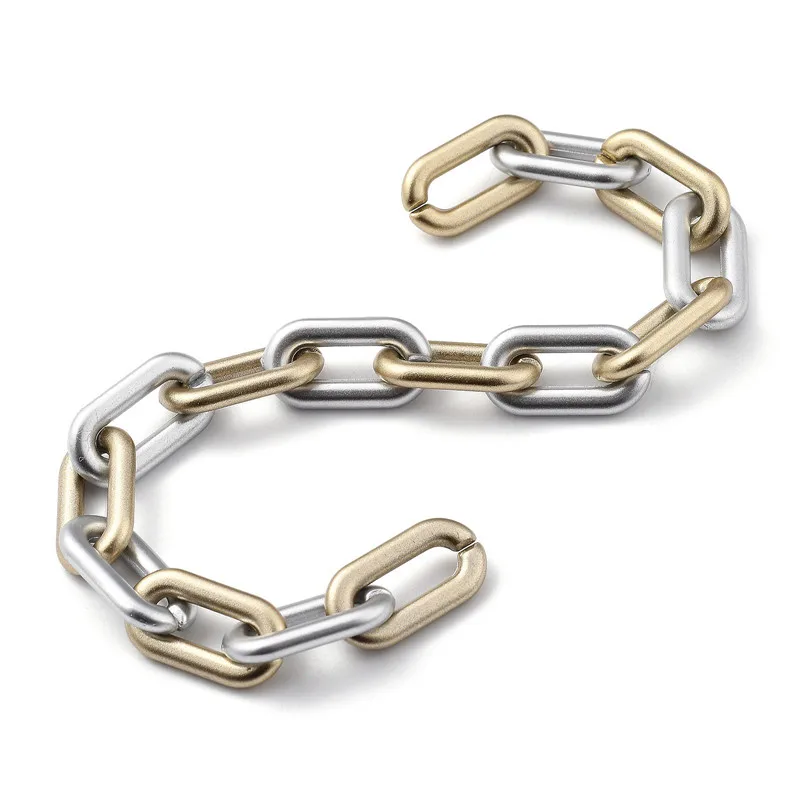 40cm Acrylic Plastic Chain Frosted Spray Paint Imitation Metal Chain Glasses Mask Accessories Diy Necklace Bracelet Making Chain