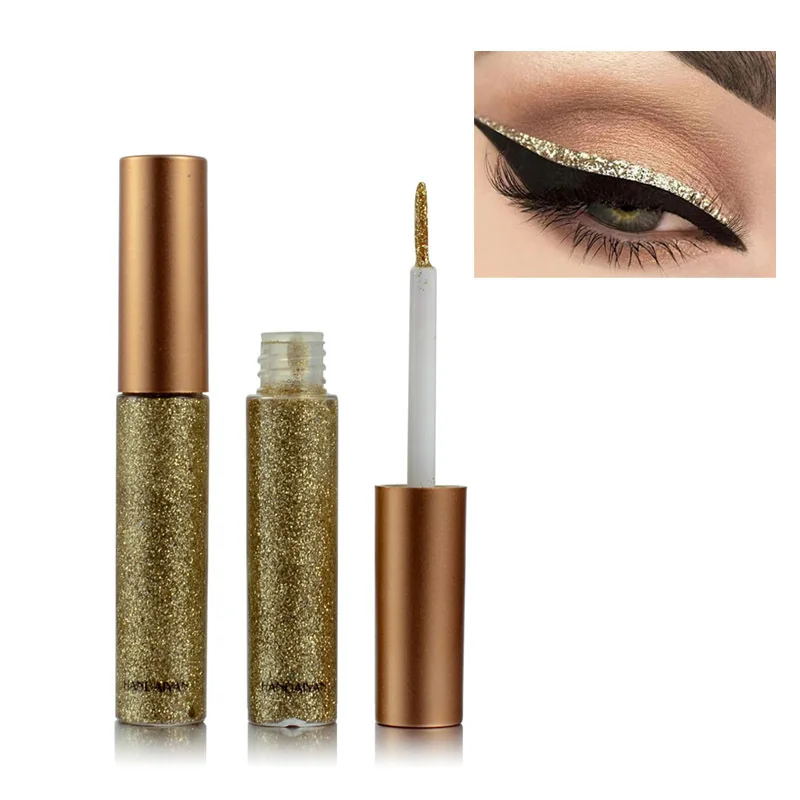 Set Shimmer Eyeliner cosmetici per il trucco colorato brillante Glitter Eyeliner liquido matite a lunga durata strumenti Makeip