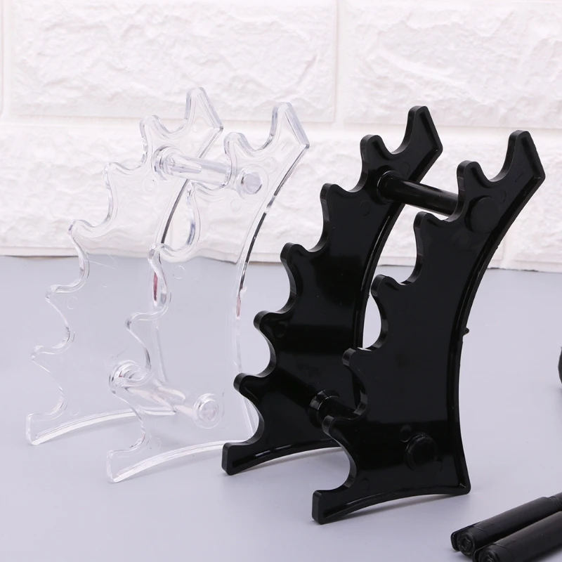 Pen Holder Makeup Brush Eyeshadow Pencil Pen Display Stand 6 Rooms Rack Organizer Holder School Office Stationery