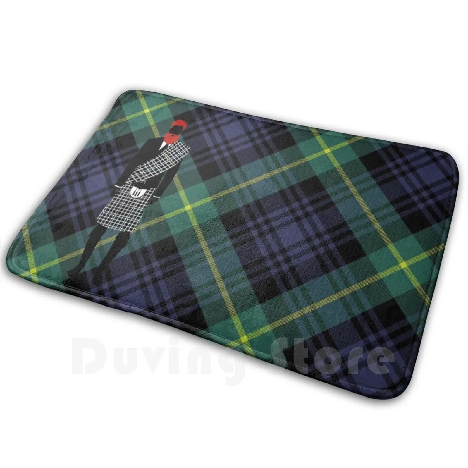 The Gentleman-Black Watch Version Soft Non-Slip Mat Rug Carpet Cushion Tartan Black Watch Tartan Black Watch Scottish