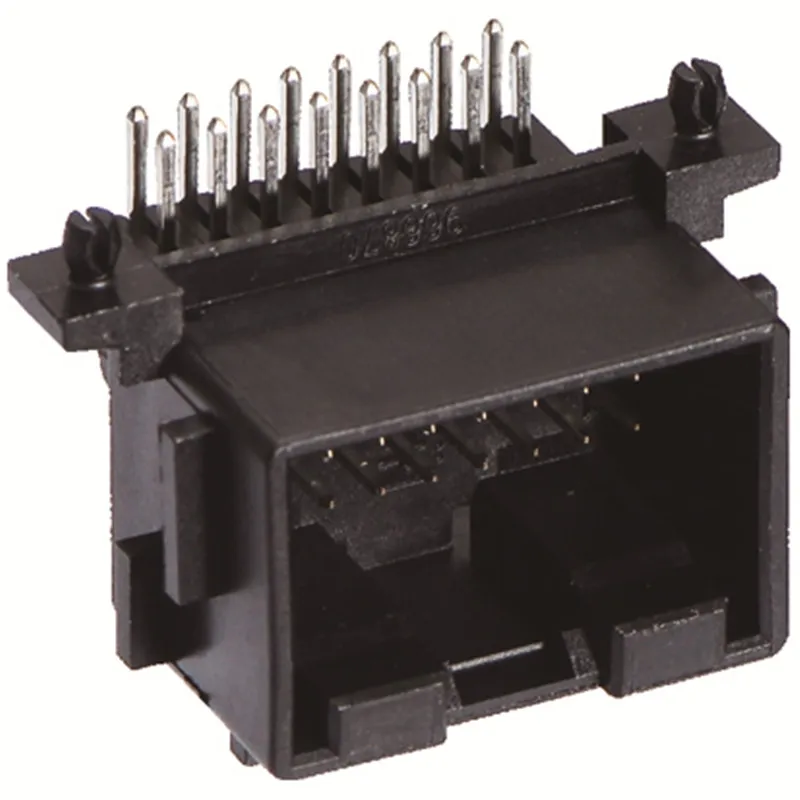 

5/10CPSConnector housing 16 pin bending pin holder black male 966870-1