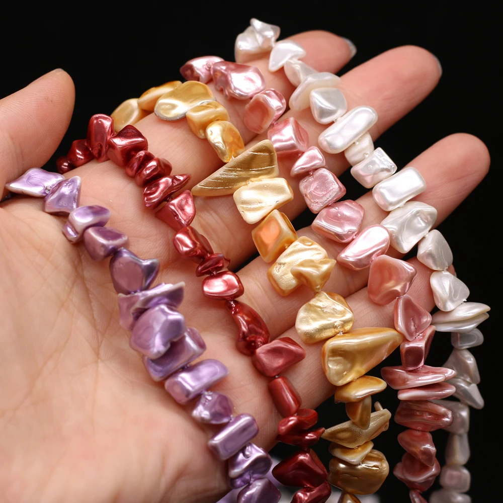 

Colorful Natural Shell Pearl Irregular shape Beads for Jewelry Making Necklaces Bracelet Accessories Gift for Women 8x8-8x15mm