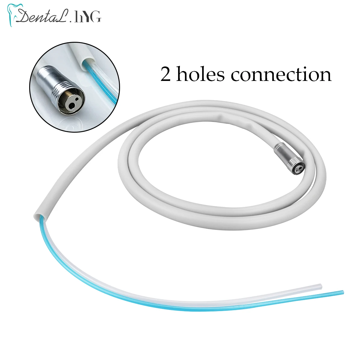 2 Holes/4 Holes With Connector Dental Chair Unit Repair Spare Parts Dental Handpiece Hose Tube for Low/High Speed Handpiece