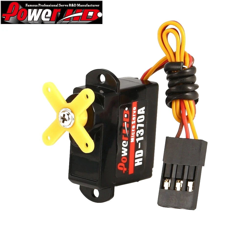 Potere HD HD-1370A 4.8V-6V 3.7g digitale Micro Mini Servo ingranaggio di plastica per RC Drone F3P EP200 + auto Buggy Robot elicottero