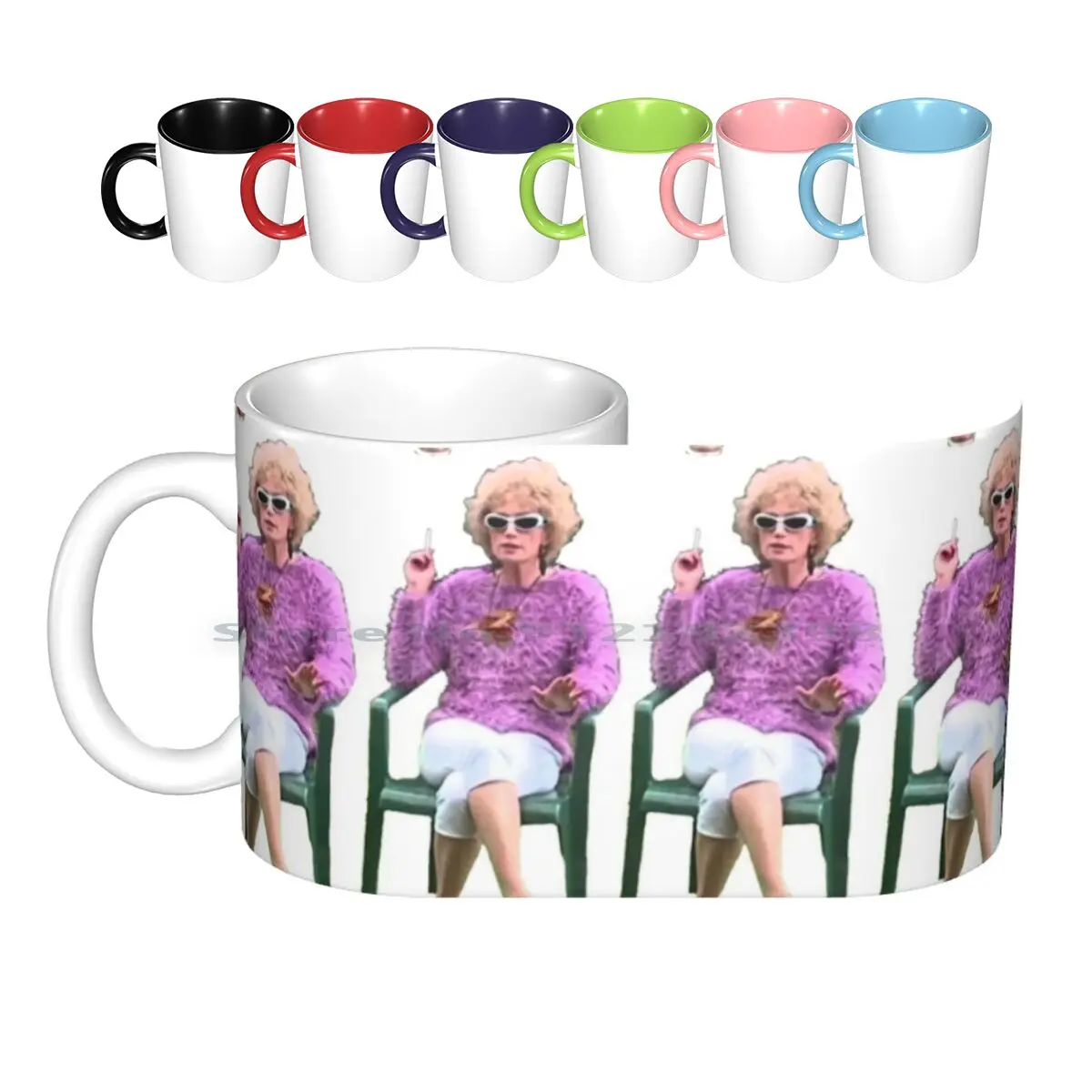 Kath And Kim : Kath Having A Smoke Ceramic Mugs Coffee Cups Milk Tea Mug Kath And Kim Kath Kim Kath Day Knight Kim Craig Jane