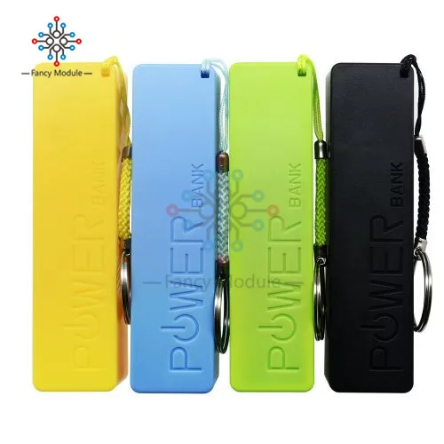 1Pcs USB Power Bank Case Kit 18650 Battery Charger DIY Box Kit Blue Yellow Green Black White Pink