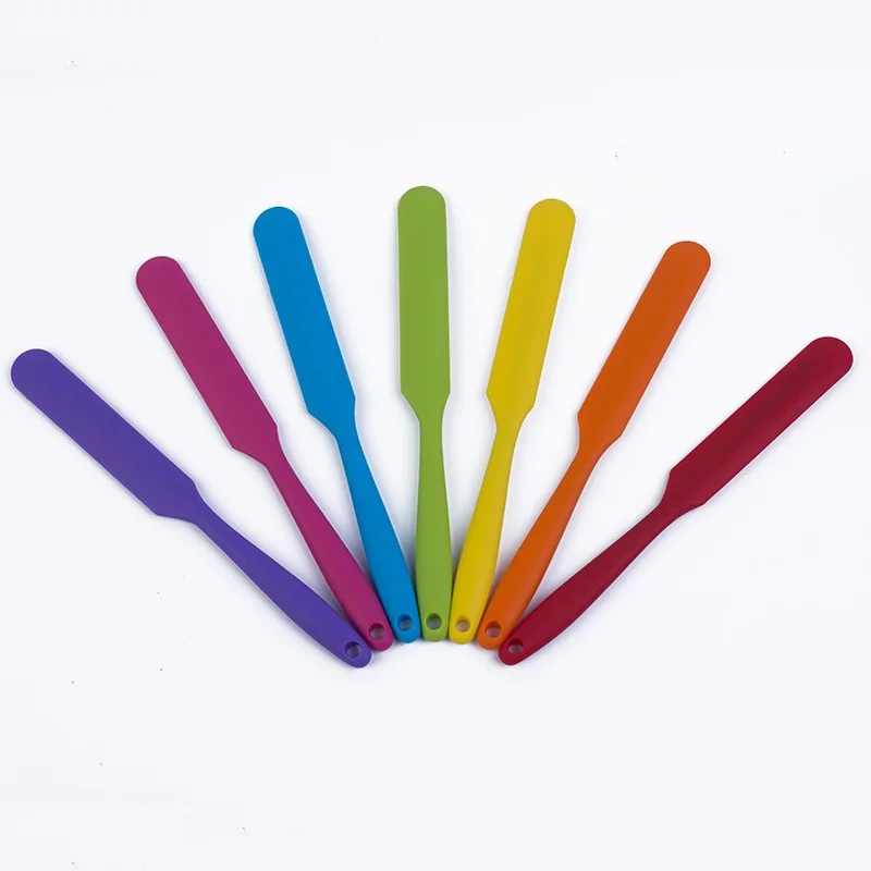 Silicone spatula cream Baking Cream Mixing Butter scraper Brush Cake Smoother Polisher Cake Fondant Decor one-piece Steel core