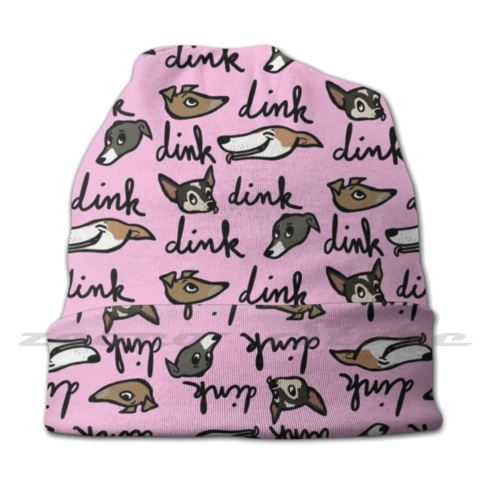 Dink Dink! Adult Kids Knit Hat Hedging Cap Outdoor Sports Breathable Dink Dink Jenna Marbles Julien Solomita Peach Bunny