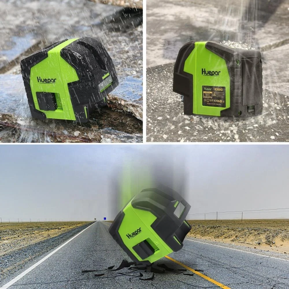 Huepar 8300G Mini Livello a raggio verde Livello laser a 3 punti autolivellante