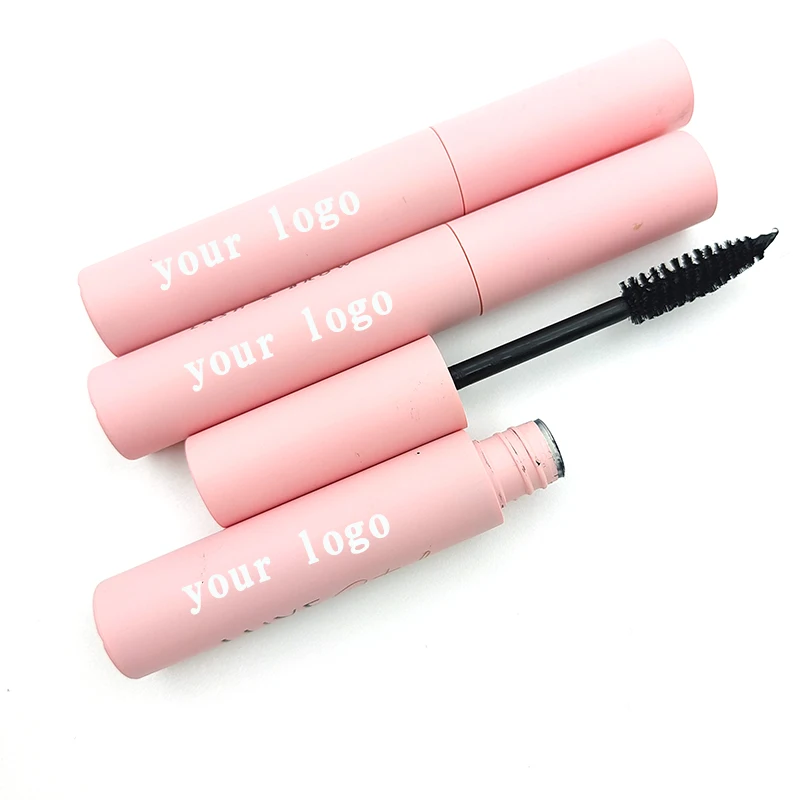 Factory Wholesale Private Label Waterproof Vegan Eyelash Mascara With Pink Lash Mascara Tube Makeup Cosmetic