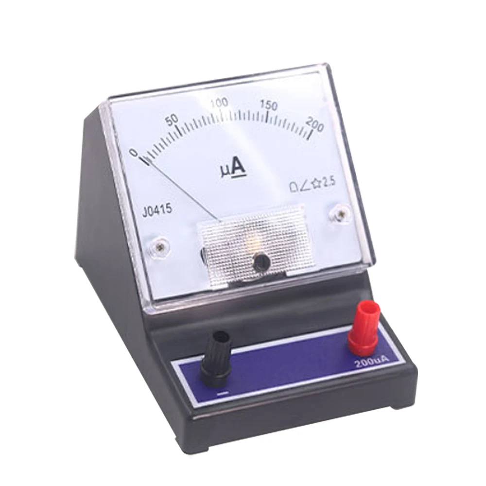 Pointer type DC microammeter range 0-200uA Physical electricity experiment Teaching instrument high-precision high sensitivity