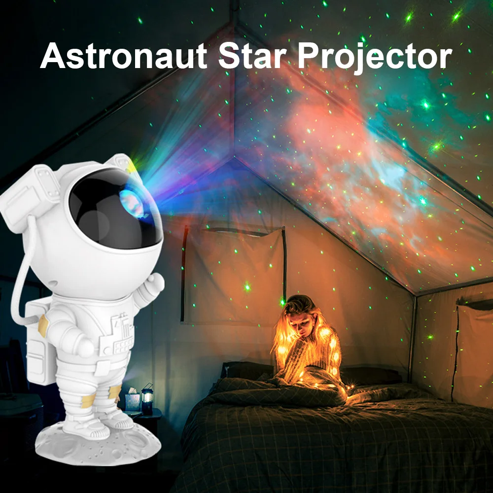 Astronaut Star Sky Projection Lamp Children'S Night Lamp Room Is Decorated With Star Laser Projection Lamp Astronaut Ornaments