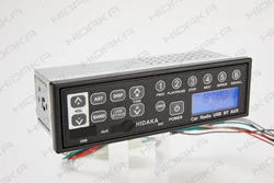 HIDAKA Japan Factory Radio 12V 24V In-Dash 1DIN Bluetooth Hands-Free USB AUX FM Radio MP3 Speaker Player Car Excavator Radio