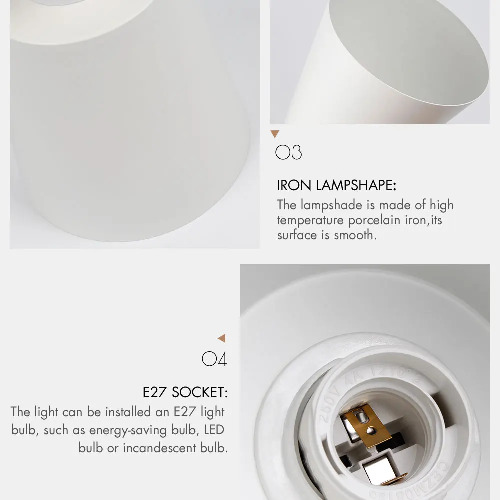 Wall Lamps With Switch Bedside Wall Light Modern Wall Sconce Nordic For Bedroom Macaroon 6 Color Steering Head E27 85-285V