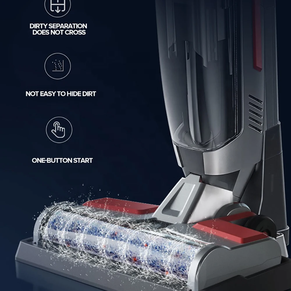 Fonction d'auto-nettoyage Rechargeable, vadrouille intelligente, nettoyage Portable des tapis, nettoyage séparé, réservoir d'eau sale