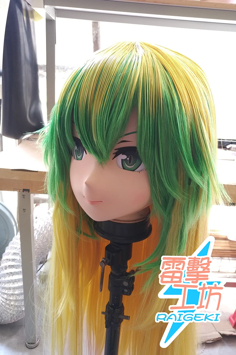 (X-KM196)Quality Handmade Female/Girl Resin Japanese Cartoon Character Animego Cosplay Kigurumi Mask Crossdresser