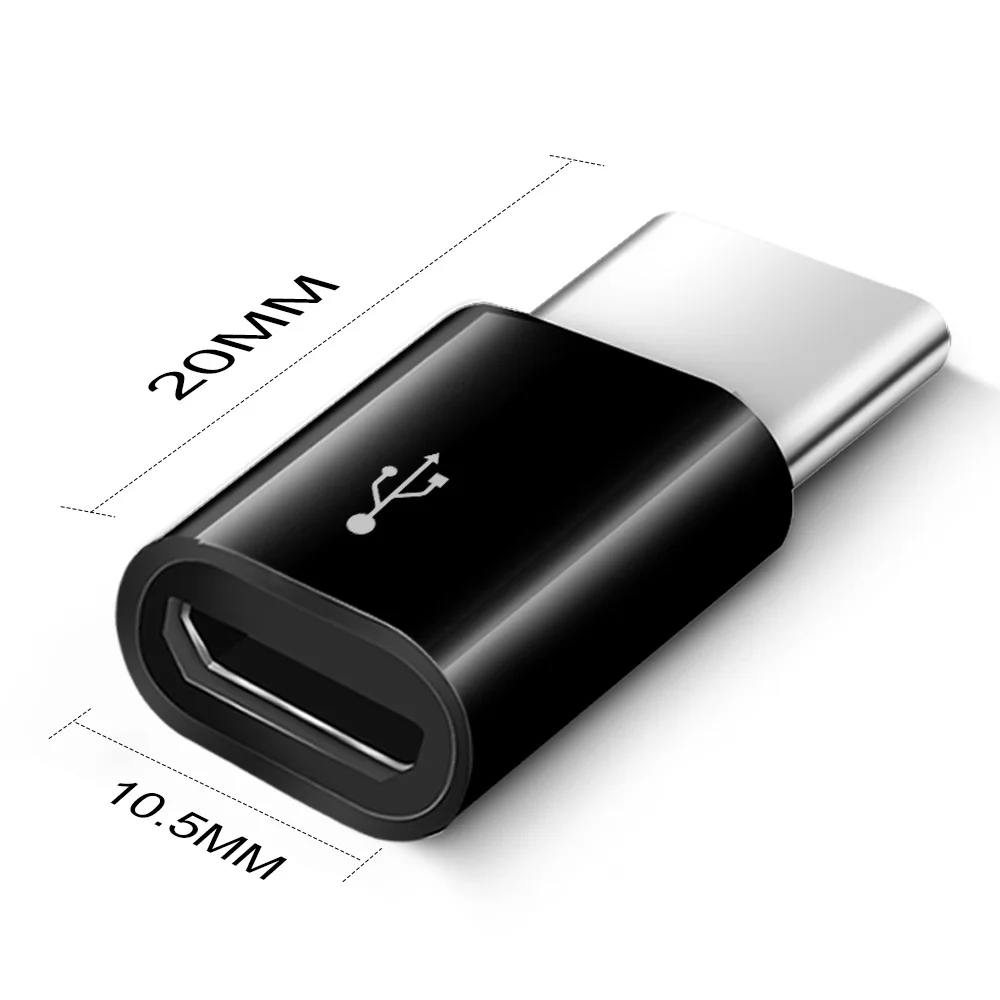3PCS Micro USB To Type C Adapter Converter For Sumsang Xiaomi Huawei P20 Pro Microusb To Typec Usbc Otg Adapter Charging Cable