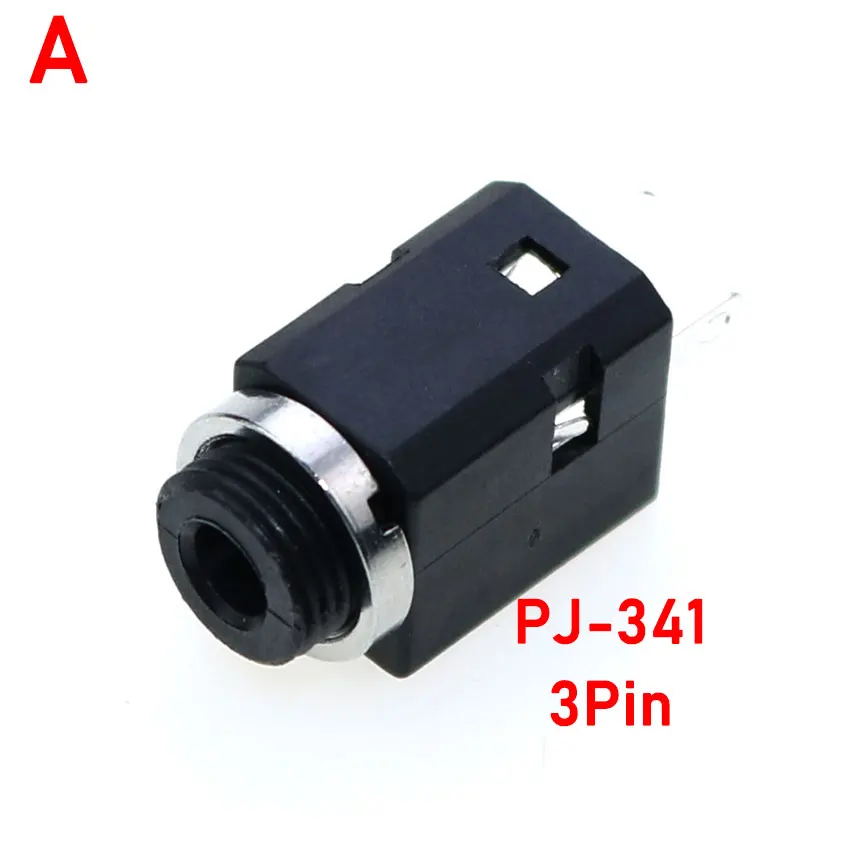 5pcs 3,5mm Stereo pj341 376 301m 325m 3,5 m Buchse mit Schraube Audio-Kopfhörer anschluss PJ-324 zylindrischer Buchse – Detail 2