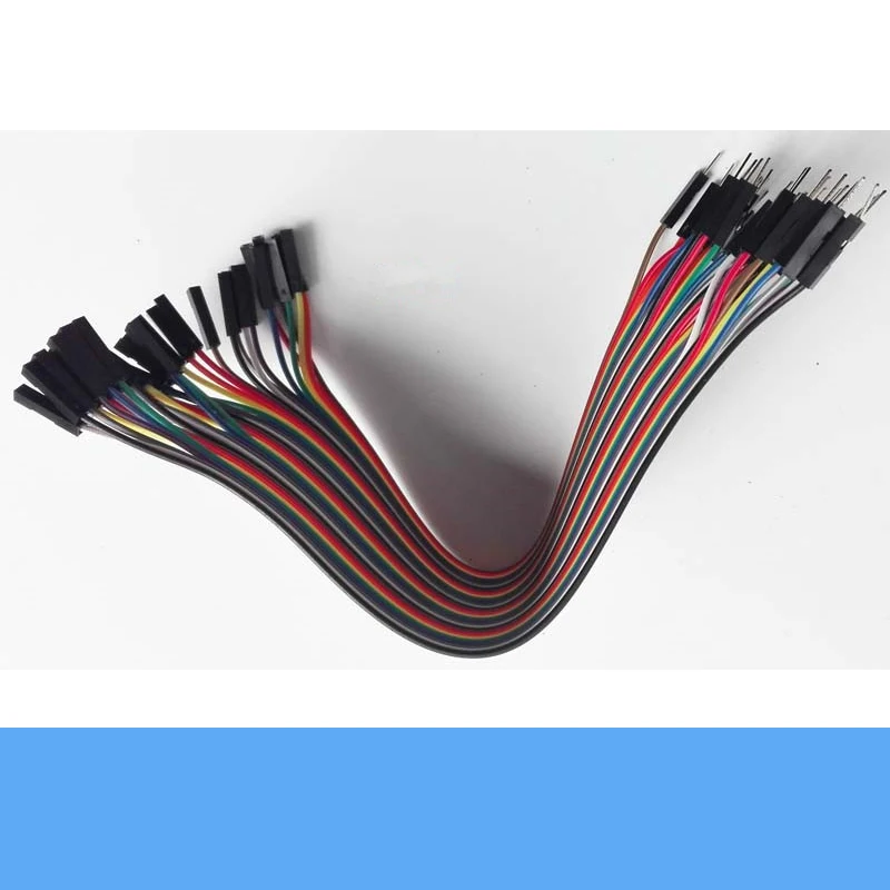 10pcs/Lot Male To Female Dupont Line 21cm Revolving Female Color Bread Line Single Chip Microcomputer Test Connecting Cable DIY