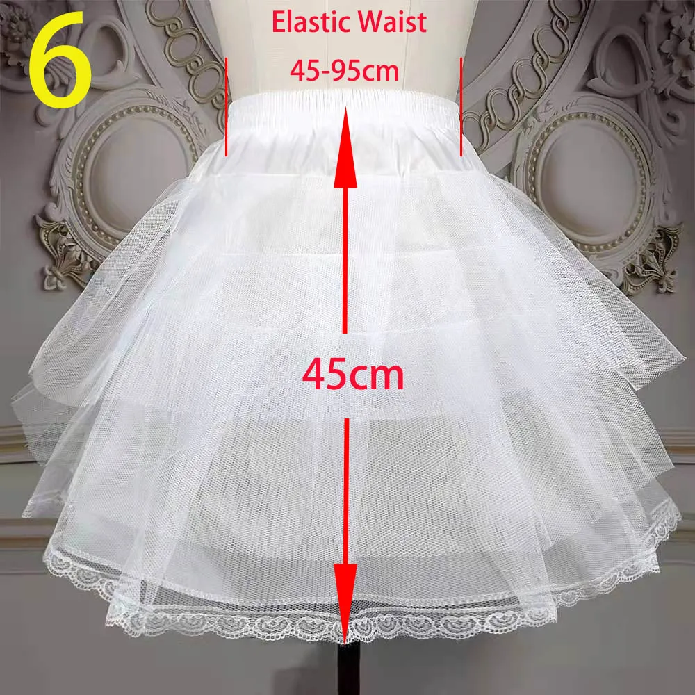 E JUE SHUNG-Jupon de Mariage pour Fille, Cosplay, Robe Courte de ix, Sous-Jupe, Lolita, Tutu de Ballet, Fente Crinoline