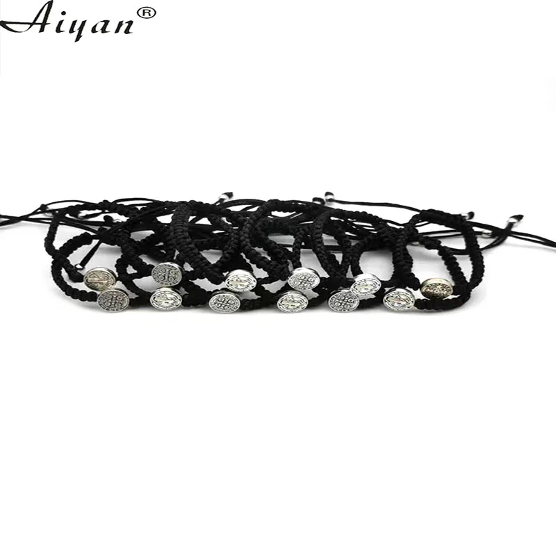 12Pieces  Baby Size  0.9Cm   Saint   Benedict    Woven    Bracelets   To   Women   And    Men   Can   Be   Given    As   a  Gift