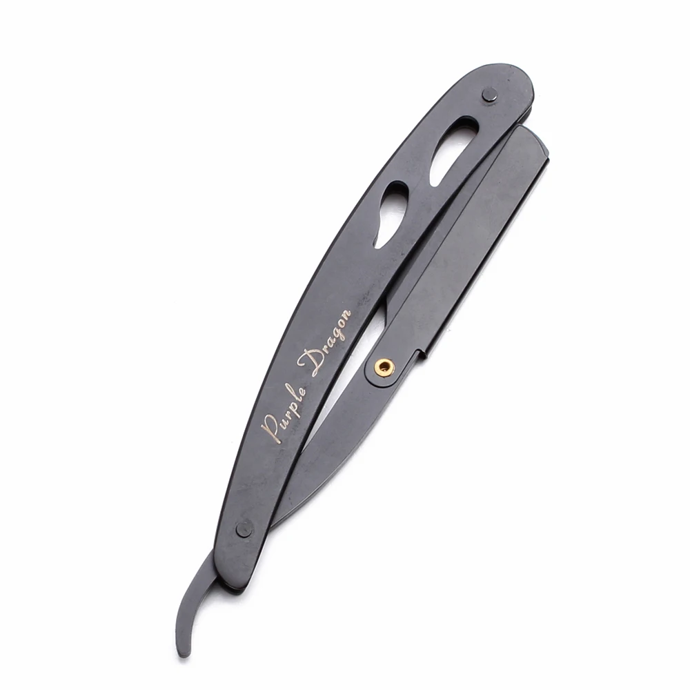 Men Straight Barber Razor Add 10 Blades Razor Edge Steel Folding Shaving Knife Hair Removal Tools Shaving Razor With Blade Z6102